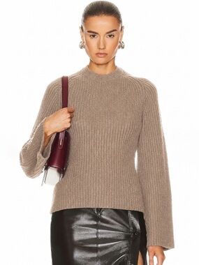 Loulou Studio Kota Ribbed Cashmere Sweater In Beige, M